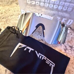 Pit Viper Mirrored Silver Shield Replacement Lens